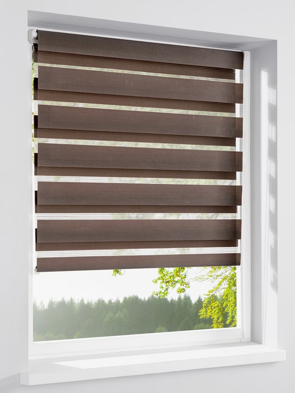 Doppelrollo braun 40x150 cm