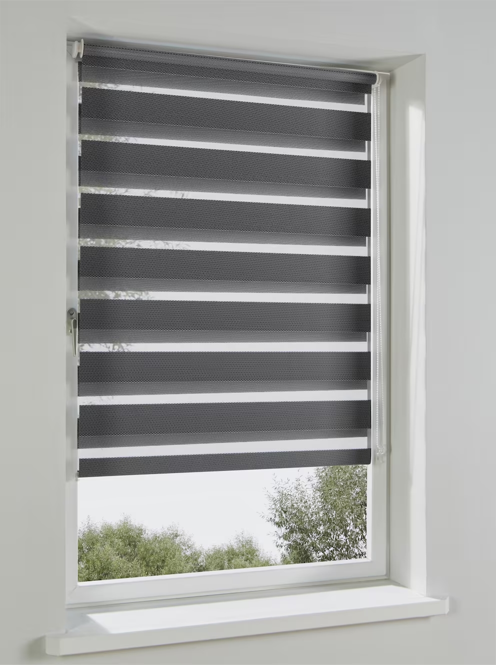 Doppelrollo Grau 80x150 cm