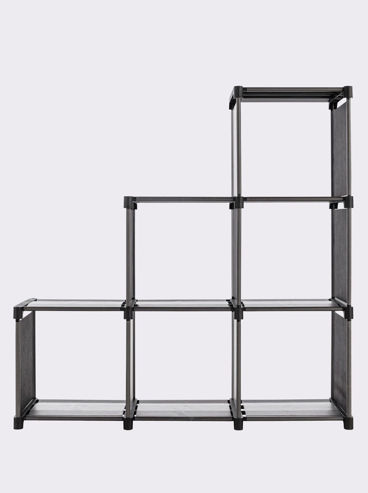 Regal mit Stecksystem, 6 Fächer, B 110 x H 110 cm